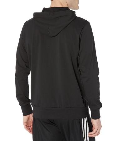 adidas Men's Essentials Logo Hoodie - Black/White - Medium - Buy Online on GoSupps.com