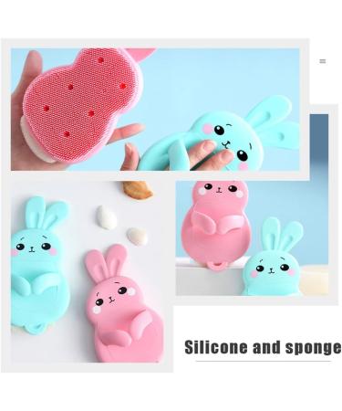 Multi-Functional Bath Cleaning Brush - Soft Bristle Scrubber Sponge for Kids & Adults | Safe Exfoliating Blue Shower Brush for All Skin Types - Buy Online on GoSupps.com