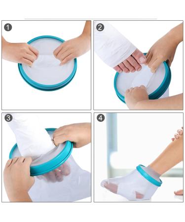 Waterproof Shower Plaster Covers | Reusable Foot & Leg Protection for Wounds - Buy Online on GoSupps.com