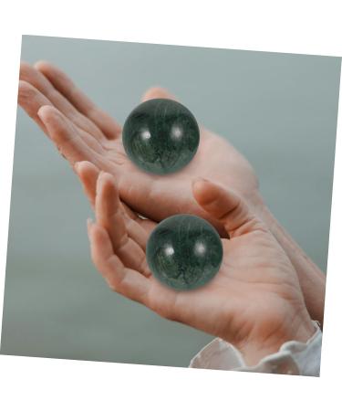 Marmerdo Jade Fitness Handball - Magnetic Baoding Balls for Acupressure & Massage | Silent Marble Chinese Balls (2pcs) - Buy Online on GoSupps.com