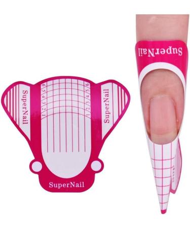 MH Nail Form Acrylic Art Gel Extension Guide File Manicure Tool Stickers (50 Nail Forms Red) 50 Nail Forms Red - Buy Online on GoSupps.com