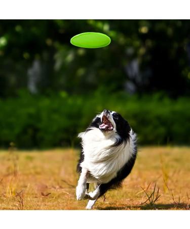 Buy Aimake 3-Piece Dog Frisbee Set - 15cm Natural Rubber for Land & Water - Dog Training Throwing & Catching Toys (Orange Pink Green) - International Shipping Available - Buy Online on GoSupps.com