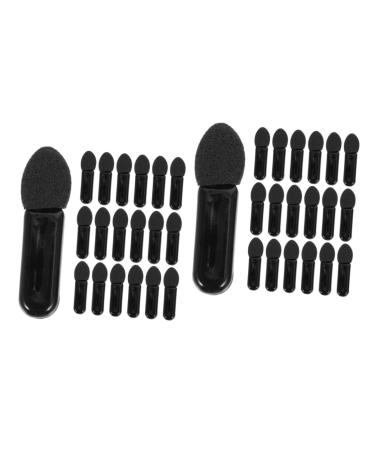 FRCOLOR 200 Pcs Mini Eyeshadow Swab Cosmetics Eyeshadw Brush Makeup Wand Lip Balm Brush Lip Scrub Brush Black Eyeshadow Makeup Use Lipstick Brush Plastic Miss Applicator Brush Girl