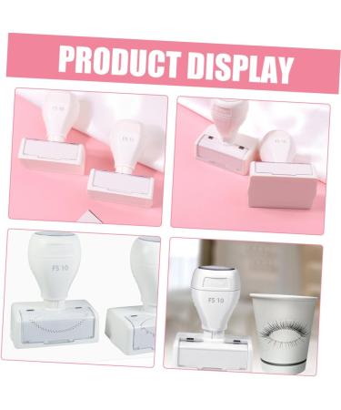 FOMIYES Eyelash Practice Stamp Lower Eyelash Stamp Tool for Natural Lashes Extension Lash Extension Stamp Bottom Eyelash Stamp Eyeliner DIY Lower Lashes Extend Self Made Plastic White - Buy Online on GoSupps.com