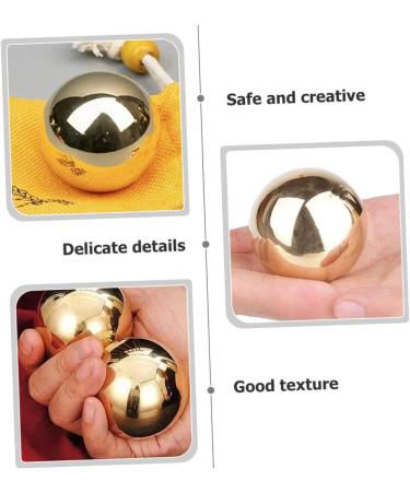 Fomiyes Brass Gymnastics Balls - Copper Massage Ball for Foot & Hand Therapy | Portable Metal Massage Balls from China - Buy Online on GoSupps.com