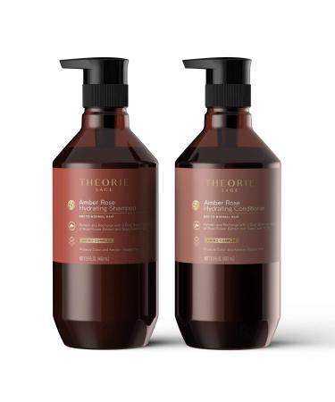 Theorie Amber Rose Hydrating Shampoo 800ML - Refresh & Hydrate with Rose, Jasmine & Amber Scent - For Color & Keratin Treated Hair - Buy Online on GoSupps.com
