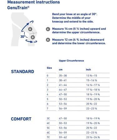 Bauer Enemy Kniebandage Genutrain Comfort Unisex | Relief & Stabilization for Injury Surgery & Arthritis - Size 3C Without Silicone Edge - Buy Online on GoSupps.com