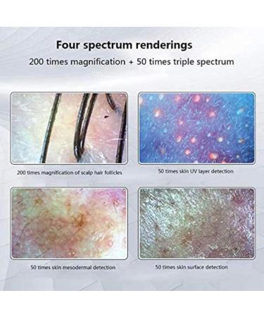 Skin Diagnosis Hair Analyzer with Double Handle 11 Inch LCD Screen Scalp Hair Follicle Detector Skin Care Beauty Skin Health Detection for Home Salon Use - Buy Online on GoSupps.com