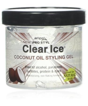 Ampro Pro Styl Clear Ice Coconut Oil Styling Gel  12 oz