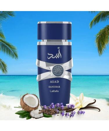 LATTAFA Asad Asad Zanzibar & Asad Bourbon EDP Sprays 100ML (3.4 OZ) A Trio Of Bold Spicy & Warm Scents That Blend Sophistication With A Daring Edge. (ASAD SIGNATURE TRIO) - Buy Online on GoSupps.com