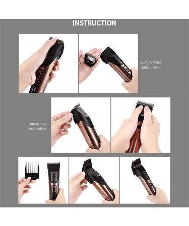 Professional Cordless Hair Clippers & Beard Trimmer - Rechargeable Haircut Kit with LED Display & Charging Dock for Men & Family Use | 4 Guide Combs Included - Buy Online on GoSupps.com