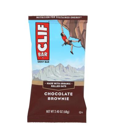 Clif Bar, 2.4 Ounce - Organic Chocolate Brownie (12 Pack)