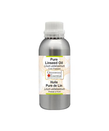 Greenwood Essential Pure Linseed Oil (Linum usitatissimum) Cold Pressed 1250ml (42 oz)