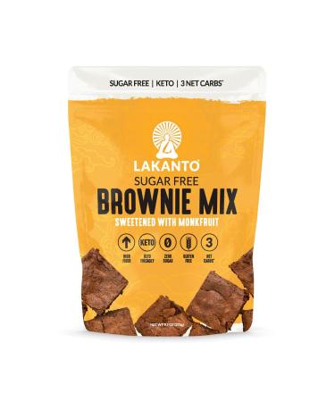 Lakanto Brownie Mix Sweetened with Monkfruit Sugar Free 9.7 oz (275 g) - Buy Online on GoSupps.com