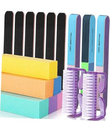 POPETPOP Sanding Stripe 2 Sets Cleaning Tools Nail Cleaning Kit Nail Buffing Block Polishing Buffers Nail Clean up Brush Nail File Sanding Block Manicure Kit Nail Kits Pedicure Brush Mini - Buy Online on GoSupps.com