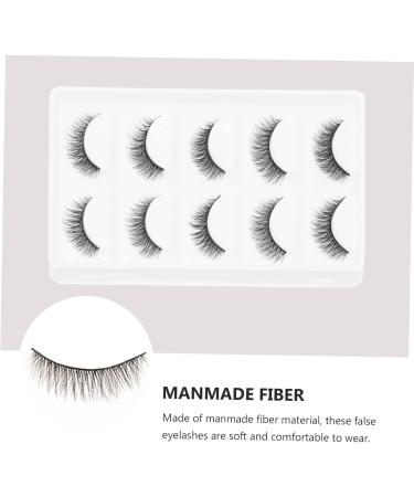 minkissy 15 Pairs Short False Eyelashes Reusable Eyelashes False Eyelashes Wispy Eyelashes Fake Cosmetic Eyelashes Lashes Stage Eyelash Artificial Fiber Manual Accessories 3d - Buy Online on GoSupps.com