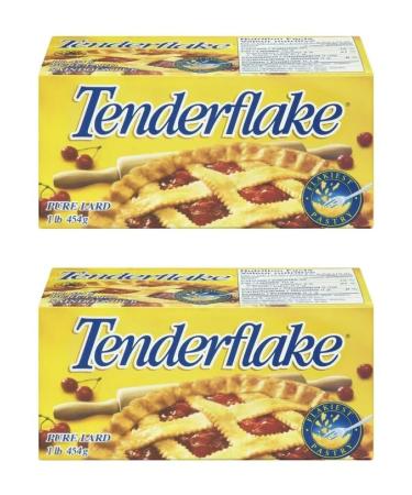Tenderflake Pure Lard (2) Package Bundle (454g per package) - PLUS Bonus Big Maple Trivia Cards to Enjoy Perfect for Baking Pastries Pies Tarts for the Holidays