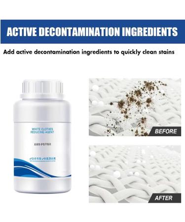 Household White Clothing Reducing Agent-Exclusively for White Clothes White Clothes Reducing Agent Remove Stains Reducing Agent Quick and Easy Dirt Spot Removal for Laundry (1pcs) - Buy Online on GoSupps.com
