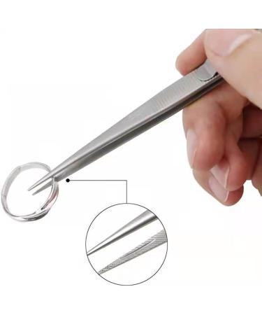 Byutfa Stainless Steel Jewelry Tweezers - Multi-Purpose Straight & Curved Lace Tools for Gems Diamonds & Needle Precision - Buy Online on GoSupps.com