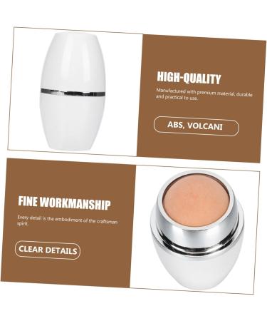 Beavorty 1pc Facial Oil Absorbing Ball Facial Massager Skin Care Tools Portable Massager Makeup Oil- Absorbing Volcanic Roller Oil Blotting Roller Facial Oil Control Roller Natural Roller 5x2.8cm White - Buy Online on GoSupps.com