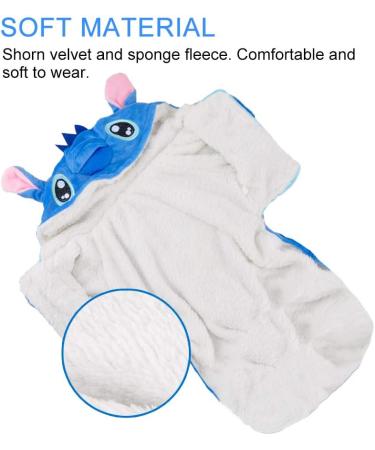 Gimilife Dog Hoodie Xmas Pajamas | Pet Costume for Small Medium Large Dogs and Cats | Disney Stitch Cartoon Halloween & Winter Outfit - 2XL - Buy Online on GoSupps.com