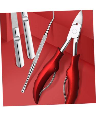 HAPINARY Nail Trimmer 1pc Nail Clippers Nail Salon Nail Art Tool Skin Pliers Needle Nose Pliers Nail Care Kit Pedicure Tools Toe Clippers for Seniors Stainless Steel Red Nail File Manicure - Buy Online on GoSupps.com