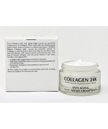 Delfanti-Milano 24K Collagen Anti-Aging Night Cream | Face & Neck Moisturizer with Hyaluronic Acid | Made in Italy - Shop Internationally - Buy Online on GoSupps.com