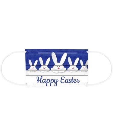 WEXCV 50 Pack Easter Masks for Adults - Disposable 3-Layer Breathable Protection with Bunny & Egg Print - Perfect for Men & Women - Ideal for Easter & Daily Use - Buy Online on GoSupps.com
