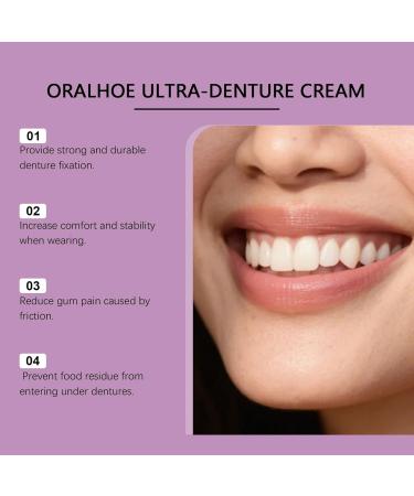 Dentures Adhesive Cream 118x496 Inches Teeth Glue For Denture 20g AllDay Wear LongLasting Adhesion Paste For Any Mouth Shape Women Men Adults Beginners - Buy Online on GoSupps.com