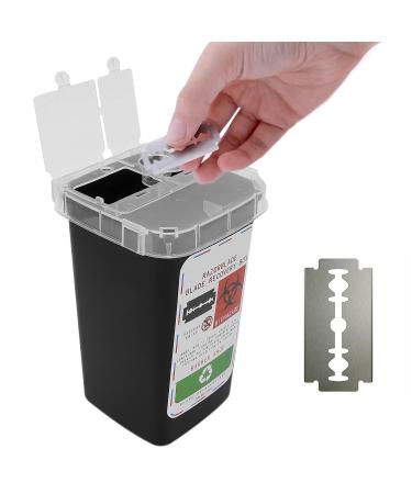 Large Capacity Blade Dispenser Etui | Hairdressing Salon Storage Container - Safe Blade Disposal for Salons (BlcAK) - Buy Online on GoSupps.com