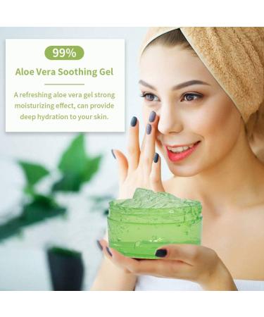 yethious Soothing Moisture Aloe Vera Gel 99% Pure Organic Aloe Vera Juice 10.50oz for Face Hair Skin Set - Buy Online on GoSupps.com
