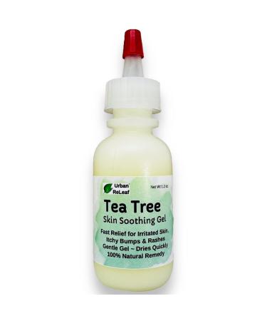 Urban ReLeaf Tea Tree Skin Soothing Gel! Fast Relief for Irritated Skin Itchy Bumps Rash. Gentle Dries Quickly 100% Natural Remedy