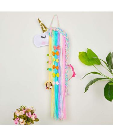 Beinou Unicorn Hair Clips Holder - Rainbow Tassels & Headband Organizer for Unicorn Theme Party - Buy Online on GoSupps.com