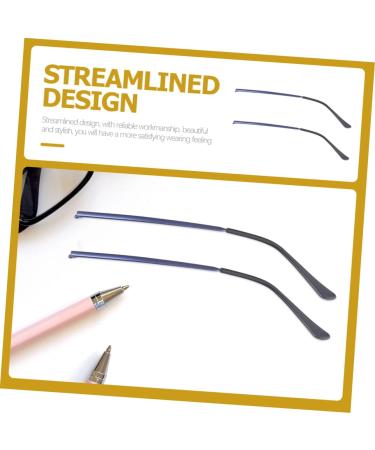 Ultechnovo Unisex Bones Sunglasses - Stylish Replacement Temples | 2 Pairs of Durable Metal Glasses for Men & Women - Blue 14x4cm - Buy Online on GoSupps.com