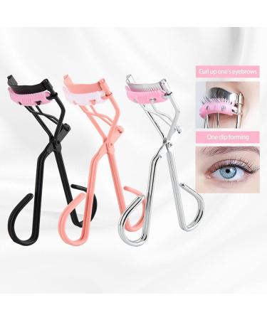 Buy Silver Eyelash Clip Long Lasting Curl Perfect Eyelash Curler with Comb for Makeup International Shipping Available - Buy Online on GoSupps.com
