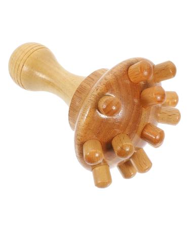 Frcolor massage comb made of wood scaling scaling scaling comb massager made of wood sandalwood ridge head scratch hand massager.