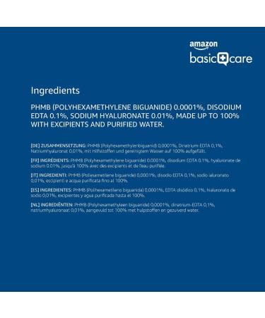 Amazon Basic Care All-In-One Solution with Sodium Hyaluronate - 3 x 360ml | Best International Shipping & Quality Care - Buy Online on GoSupps.com