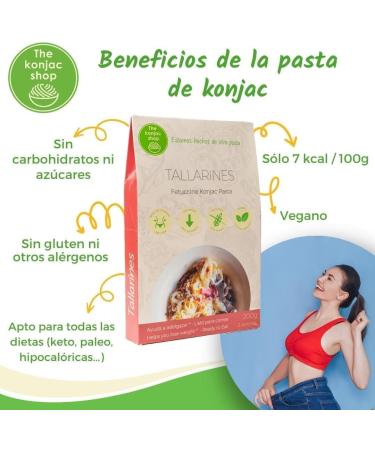  The Konjac Shop The Konjac Shop - Konjac Tagliatelle 270g - Gluten Free - Low Calorie & Carb - Ideal for Keto Vegan LowCarb (Pack of 25) - Buy Online on GoSupps.com