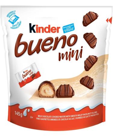 KINDER BUENO Milk Chocolate and Hazelnut Cream Mini Candy Bars 27 Mini Chocolate per bag CASE PACK 2 boxes of 14 bags Kinder Bueno Mini 28 bags (27 pieces each) - Buy Online on GoSupps.com