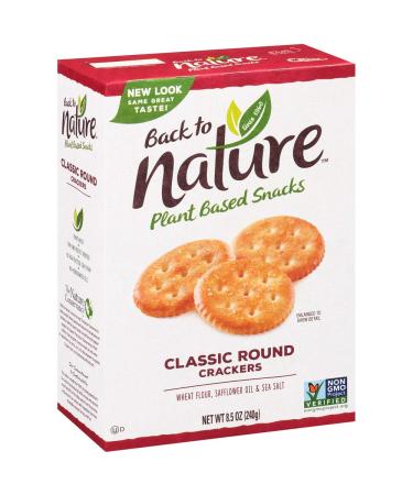 Back to Nature Crackers, Non-GMO Classic Rounds, 8.5 Ounce