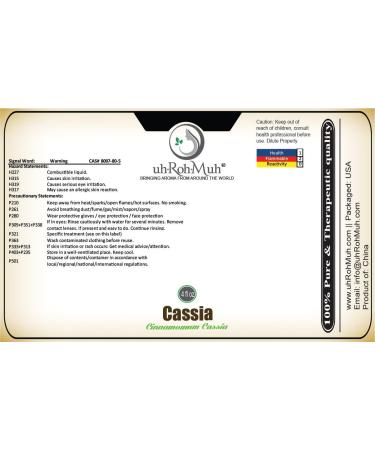 Cassia Essential Oil 100% Natural Steam-Distilled Cinnamomum Cassia from China Warm Spicy and Woody Aroma for Diffusers Candles Soap Making Potpourri and DIY Home Fragrance - 4 Oz 2.01 Fl Oz (Pack of 2) - Buy Online on GoSupps.com