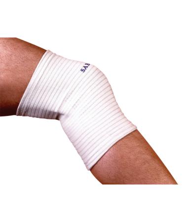 Sabona Copper Thread Knee Support White and Blue Knee Support Band Large/X-Large 13.5 -17.5 Large/X-Large White/Blue Lettering