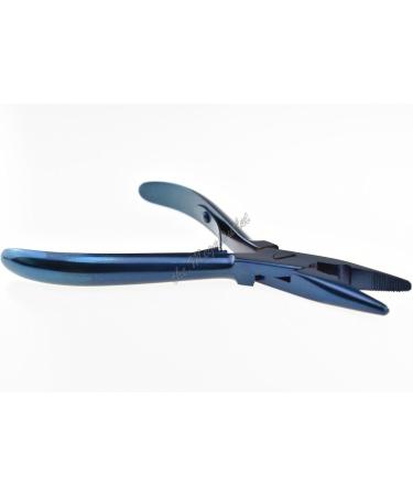 5" Professional Hair Extension Stainless Steel Multifunctional Blue Pliers for Bond Removal & Fitting Tool - Buy Online on GoSupps.com