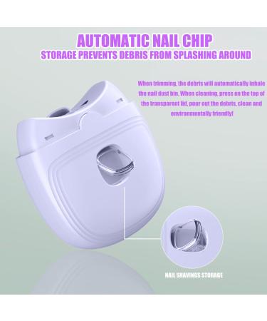 FunnAura Electric Nail Clippers for Adults Children Elders with 2 Speed Automatic Nail Trimmer Cutter with LED Light - Buy Online on GoSupps.com
