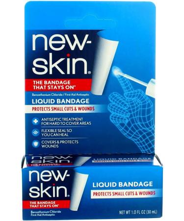 New-Skin Liquid Bandage 1 oz Pack of 4 - Fast Healing & Waterproof - Buy Online on GoSupps.com