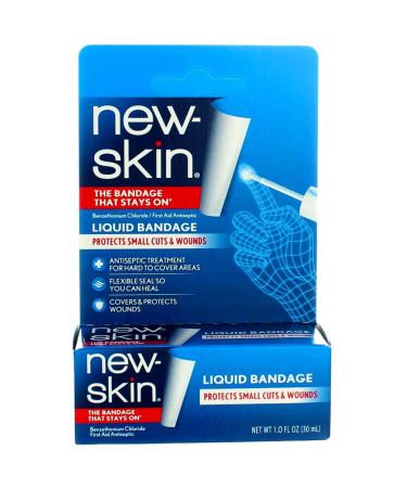 New-Skin Liquid Bandage Waterproof Bandage for Scrapes and Minor Cuts 1 fl oz (Pack of 5)