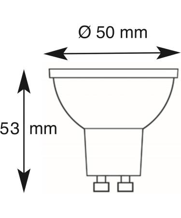 Greenandco 5x GU10 LED Spotlights - 7W 450 LM 3000K Warm White Flicker-Free 2-Year Guarantee | International Shipping - Buy Online on GoSupps.com