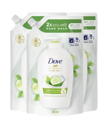 Dove Dove Cucumber Liquid Hand Soap Refill 500ml (3 Units)