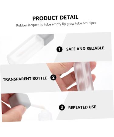  HAPINARY Set of 5 x 6ml ABS Plastic Lip Gloss Tubes with Leak-Proof Brush for Travel - Buy Online on GoSupps.com
