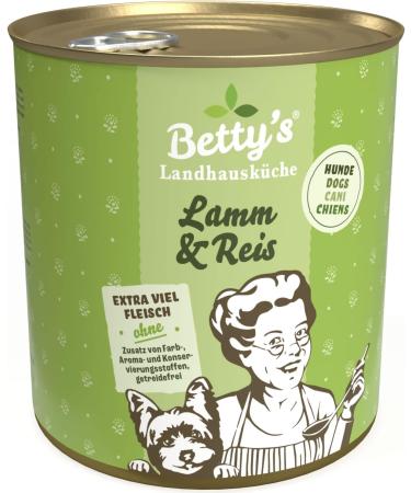 Betty's Landhausk che Dog Lamb & Rice 6 x 800 g Suitable for all dog breeds High bioavailability We ensure the best quality  - Buy Online on GoSupps.com
